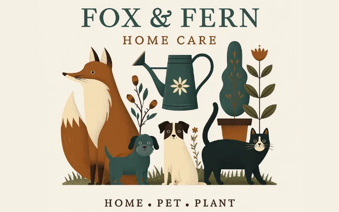 Fox and Fern Home Care website